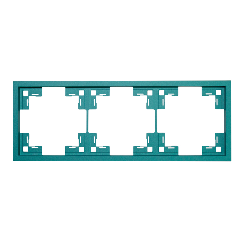 Рамка тримісна універсальна Quadrant, трендовий бірюзовий 26