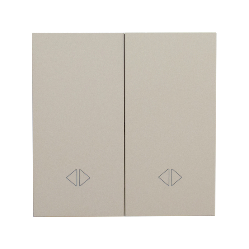 Фронтальна панель вимикача двоклавішного перехресного, дотик місяця