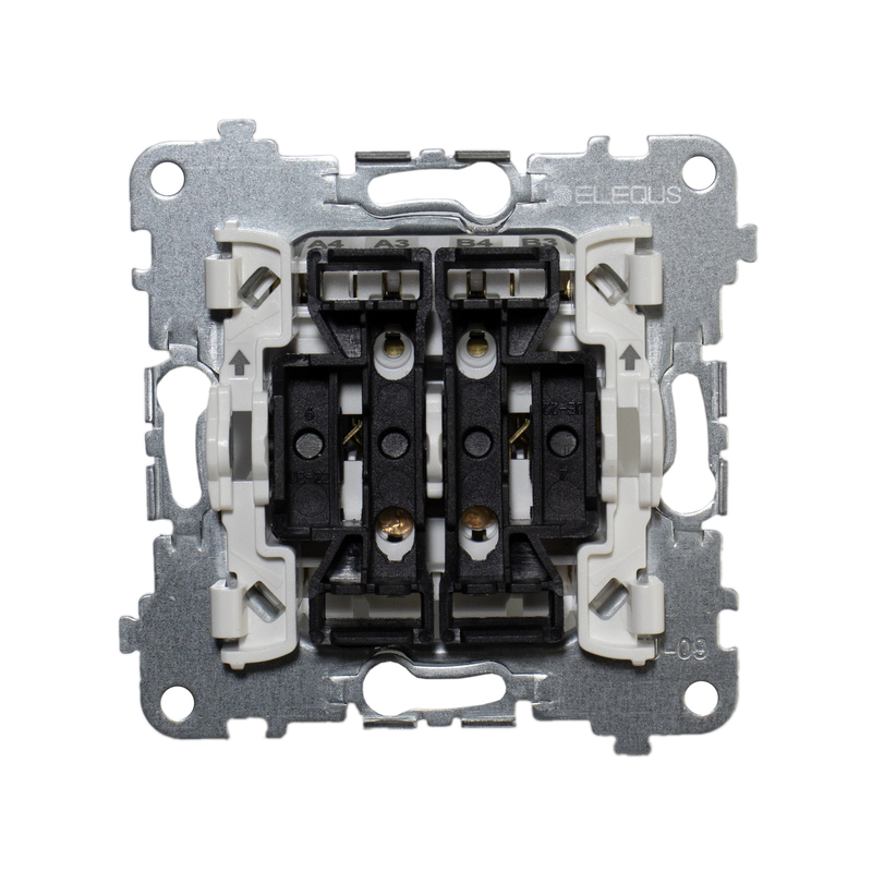 Механізм вимикача двоклавішного перехресного