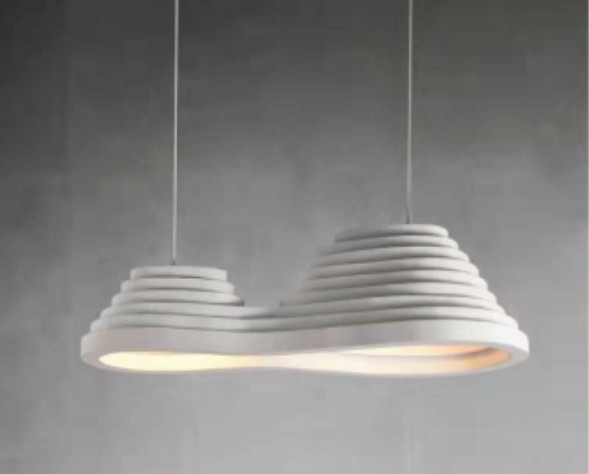 LED підвісний світильник 24Вт, D180*90*40см, білий