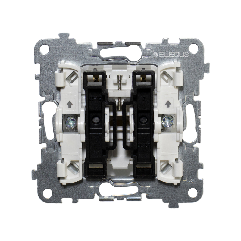 Механізм вимикача двоклавішного для штор