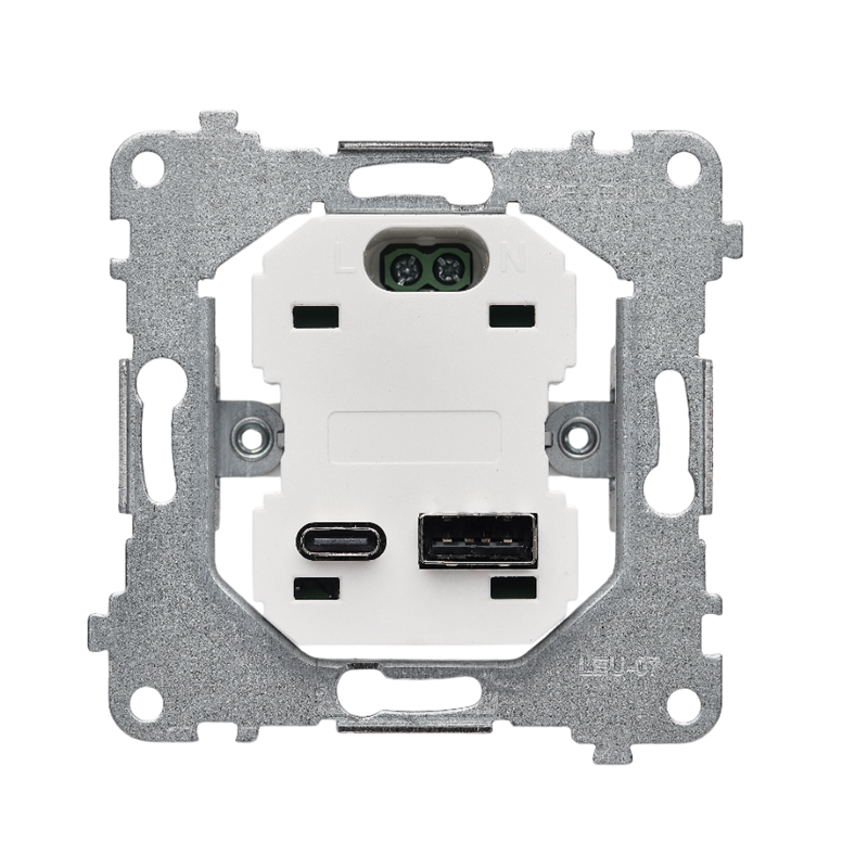 USB Fast-Charging 20W (type A+C) socket mechanism