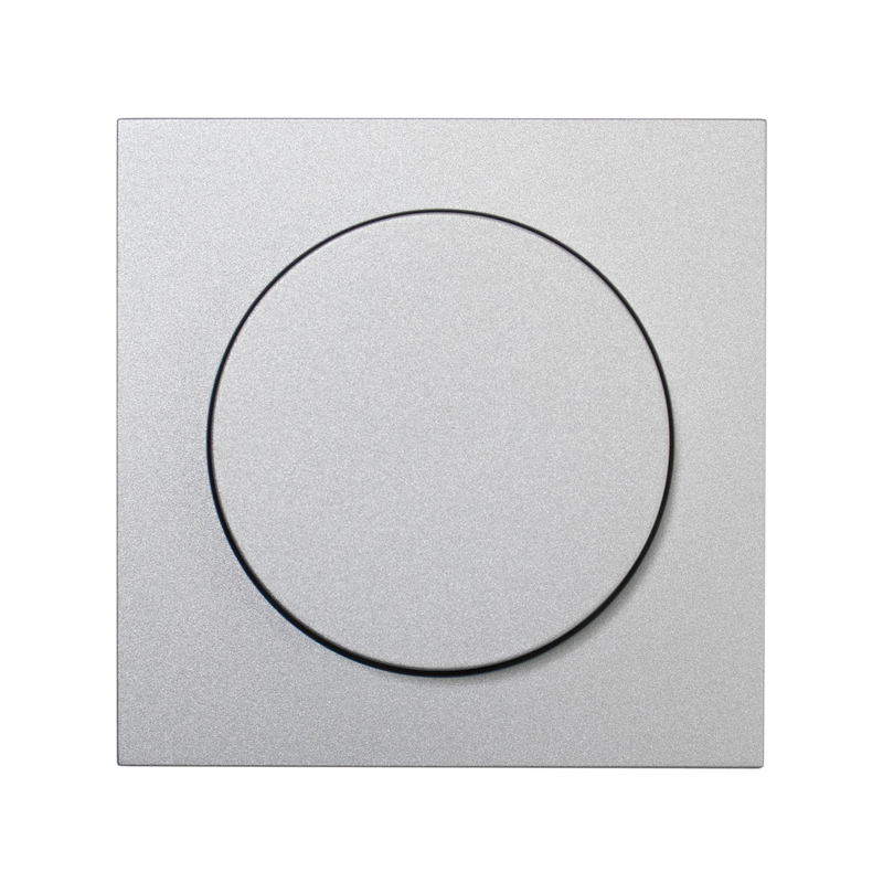 Фронтальна панель димера, матовий алюміній