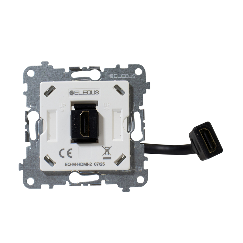 Механізм розетки HDMI, матовий чорний