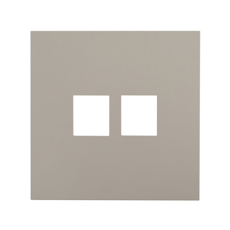 Фронтальна панель розетки подвійної комп'ютерної, дотик грейж