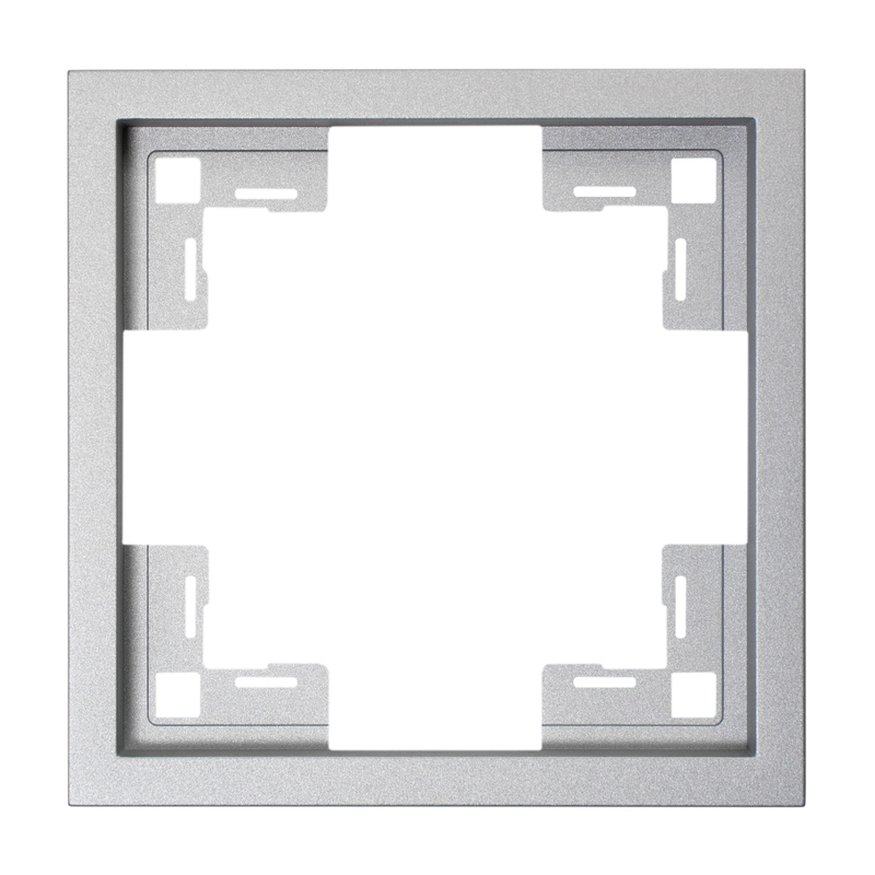 Рамка одномісна універсальна Quadrant, матовий алюміній