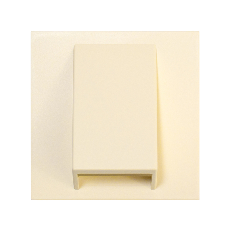 Фронтальна панель кабельного виводу, нувія крем