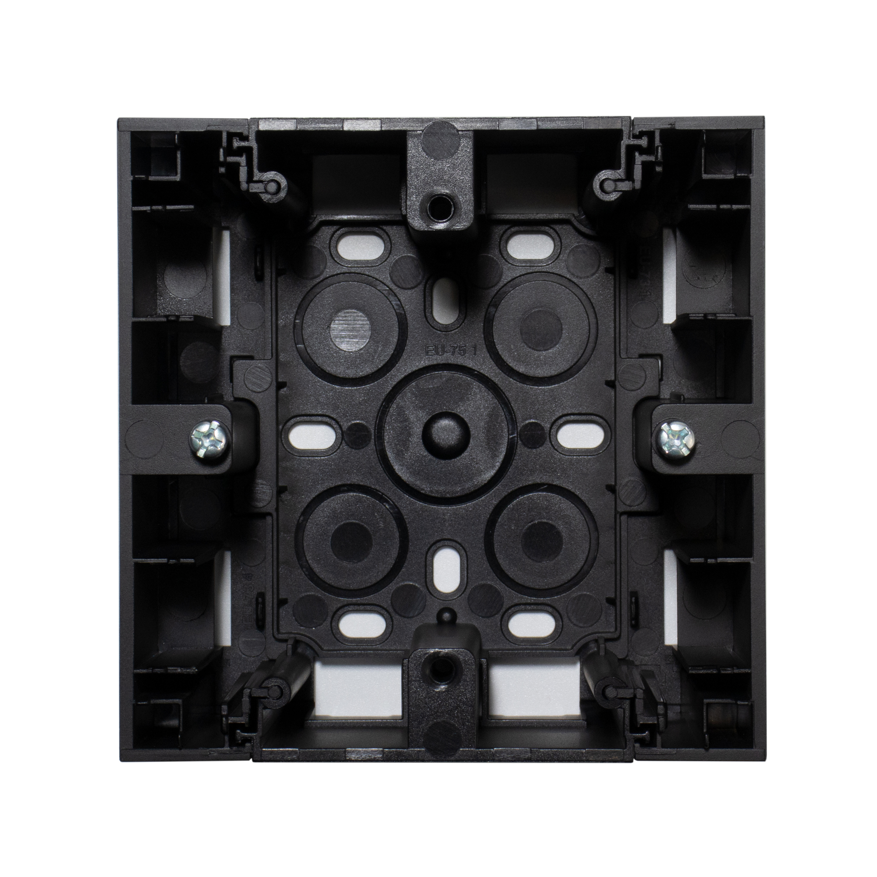 Коробка накладного монтажу одинарна, матовий чорний