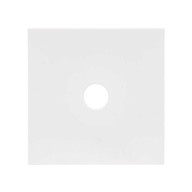 Front panel of the TV socket, matte white