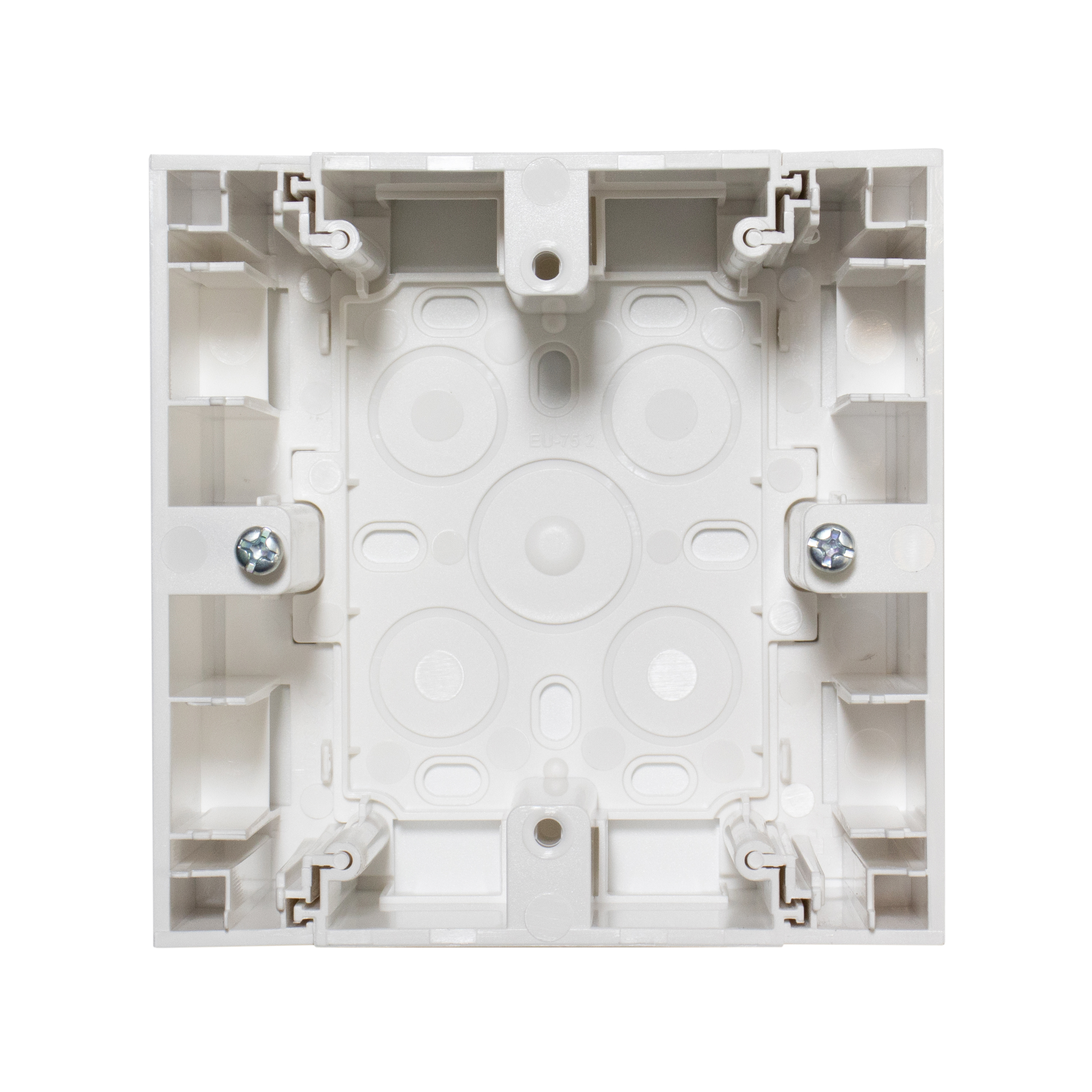 Коробка накладного монтажу одинарна, матовий білий