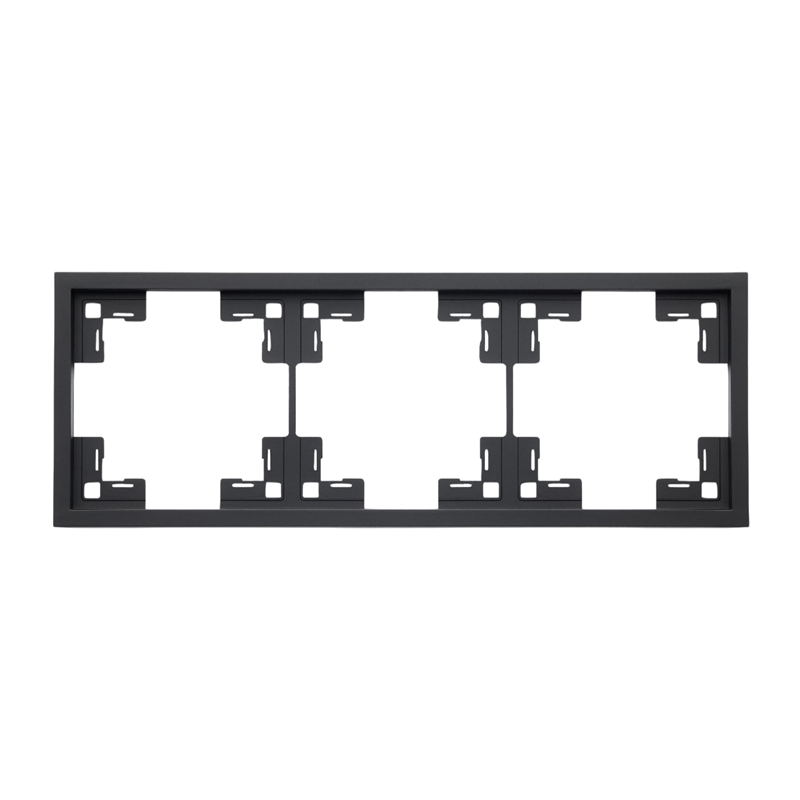 Triple universal frame Quadrant, matte black