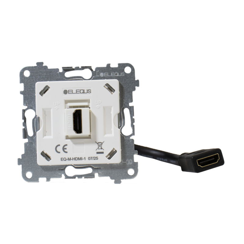 Механізм розетки HDMI, матовий білий