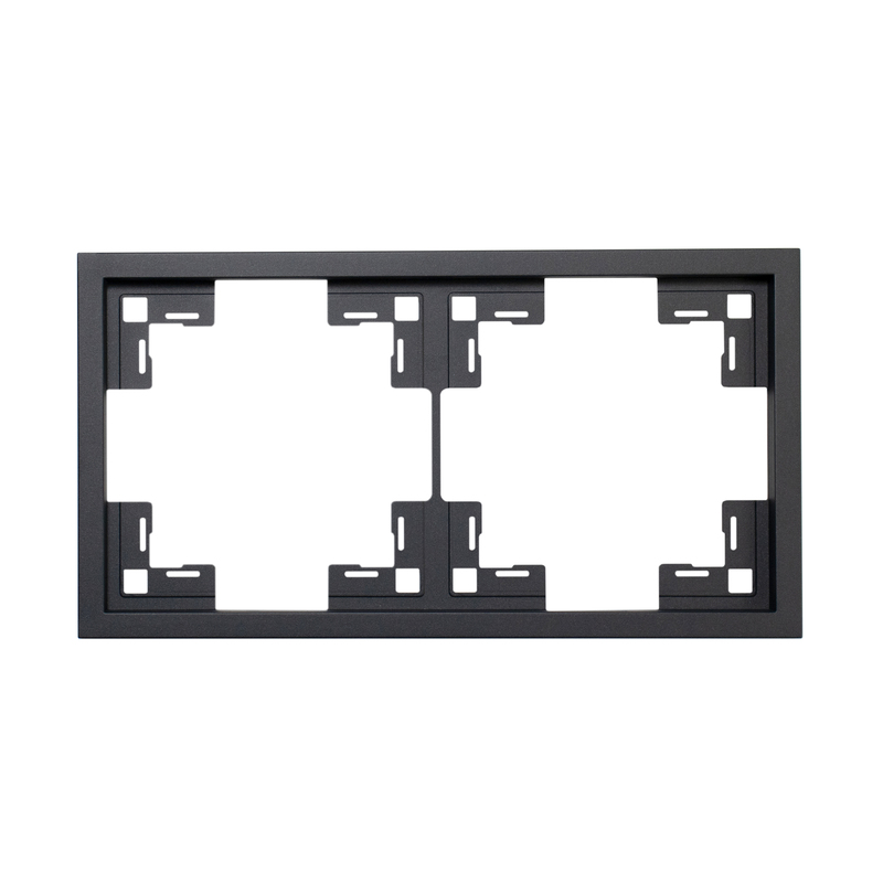 Рамка двомісна універсальна Quadrant, матовий графіт