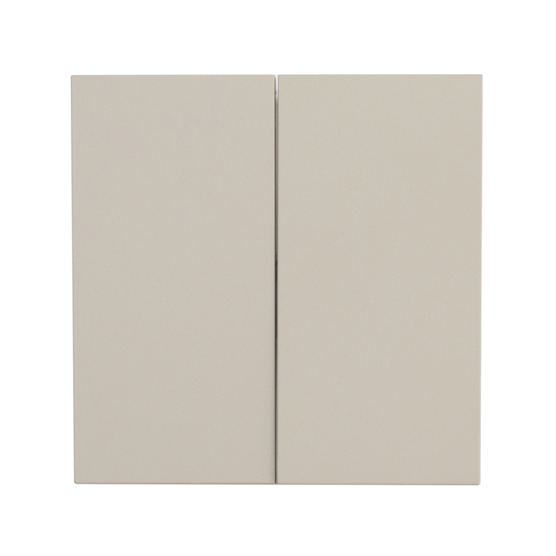 Фронтальна панель вимикача двоклавішного, дотик місяця