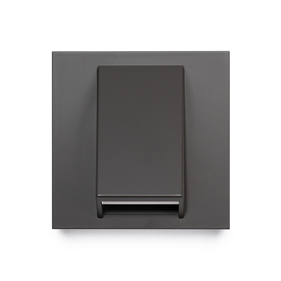 Фронтальна панель кабельного виводу, темно-сірий