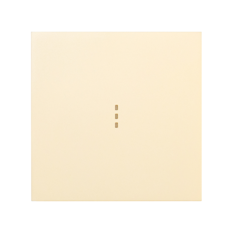 Фронтальна панель вимикача одноклавішного з підсвіткою, нувія крем