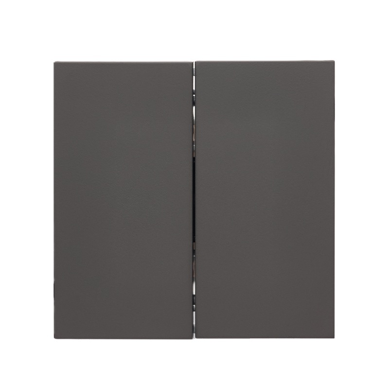 Front panel of the two-button switch, midnight gray
