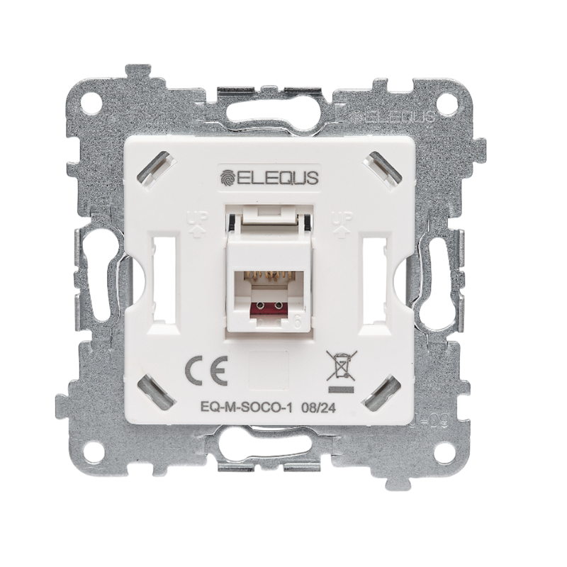 Computer socket mechanism, matte white