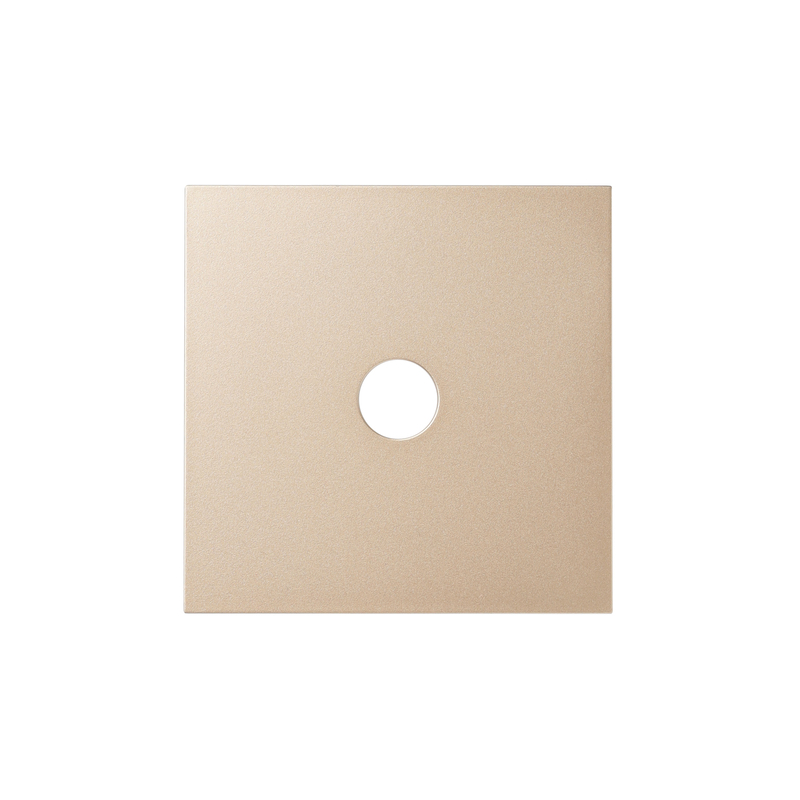 Front panel of the TV socket, soft aurum