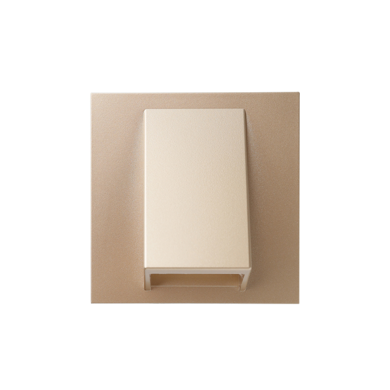 Cable Outlet Front Panel, soft aurum