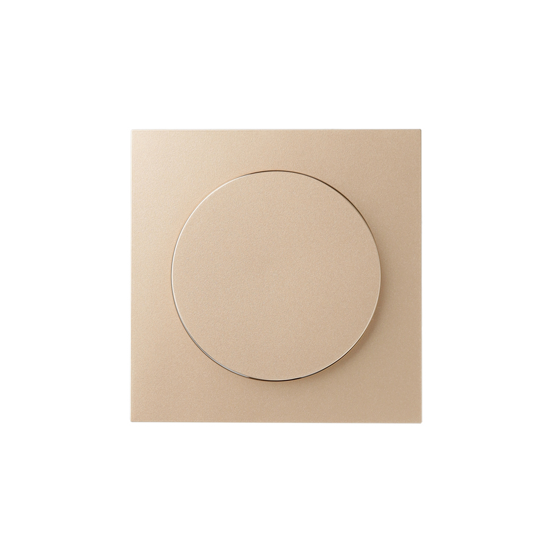 Dimmer front panel, soft aurum