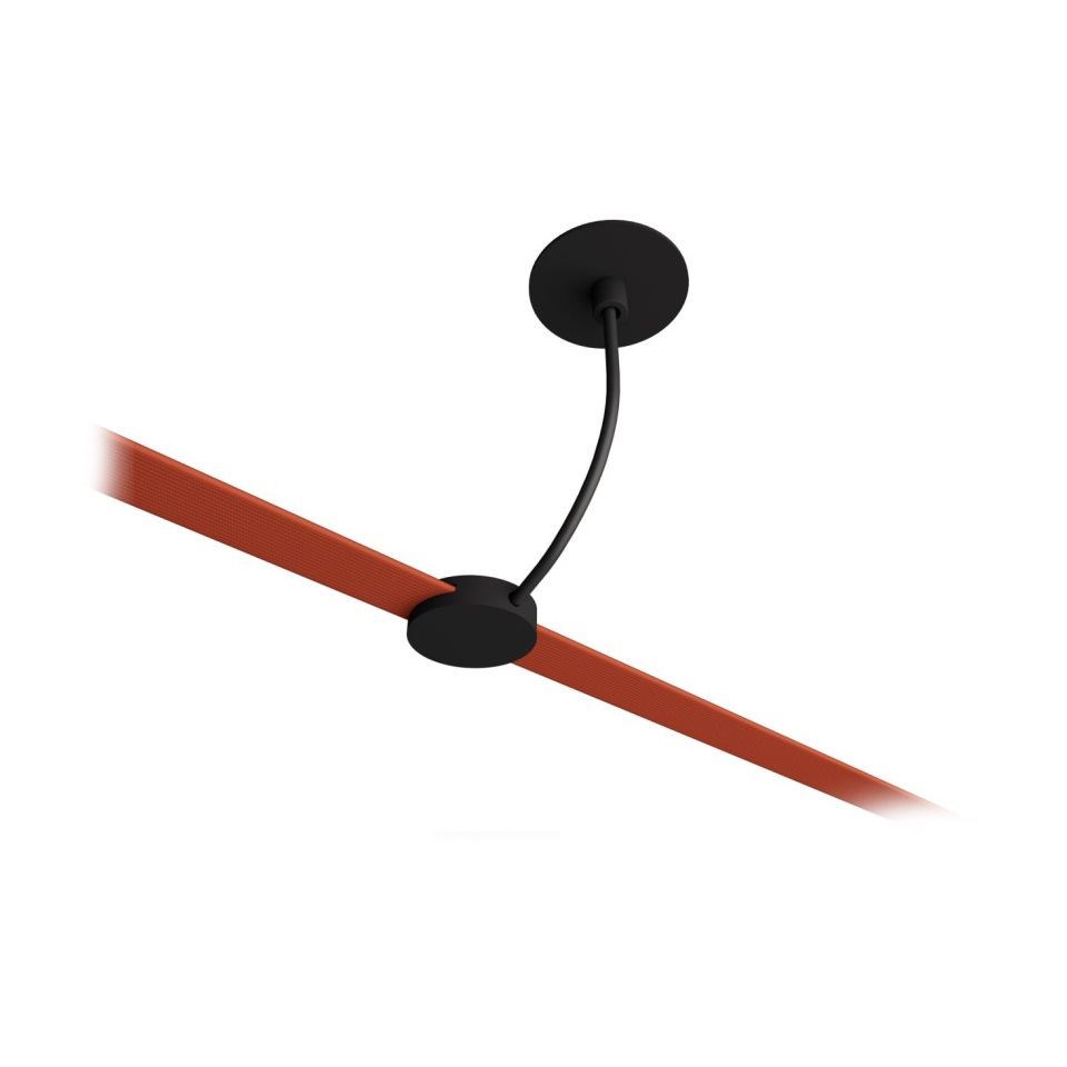 Recessed connector with wire, black