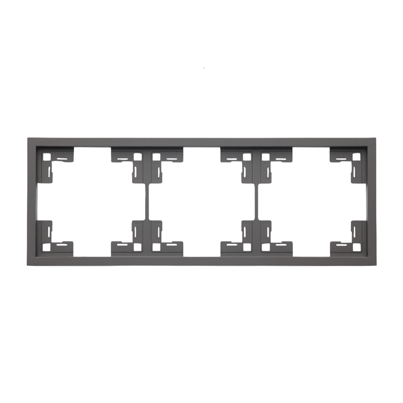 Triple universal frame Quadrant, midnihgt gray