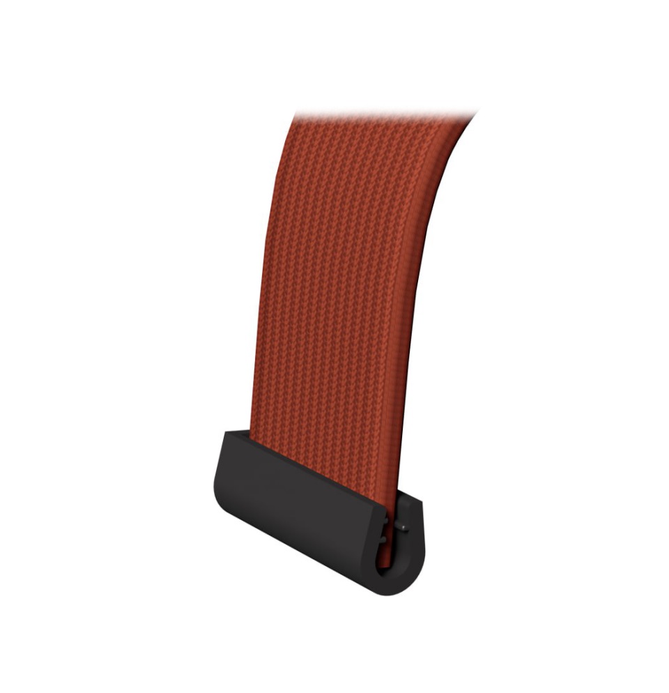 Textile track end cap (single wire), black