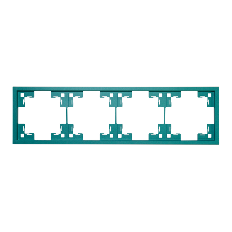 Рамка чотиримісна універсальна Quadrant, трендовий бірюзовий 26