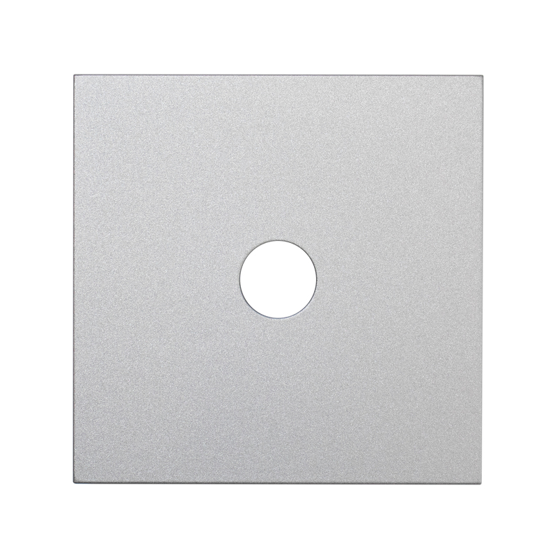 Фронтальна панель розетки телевізійної, матовий алюміній