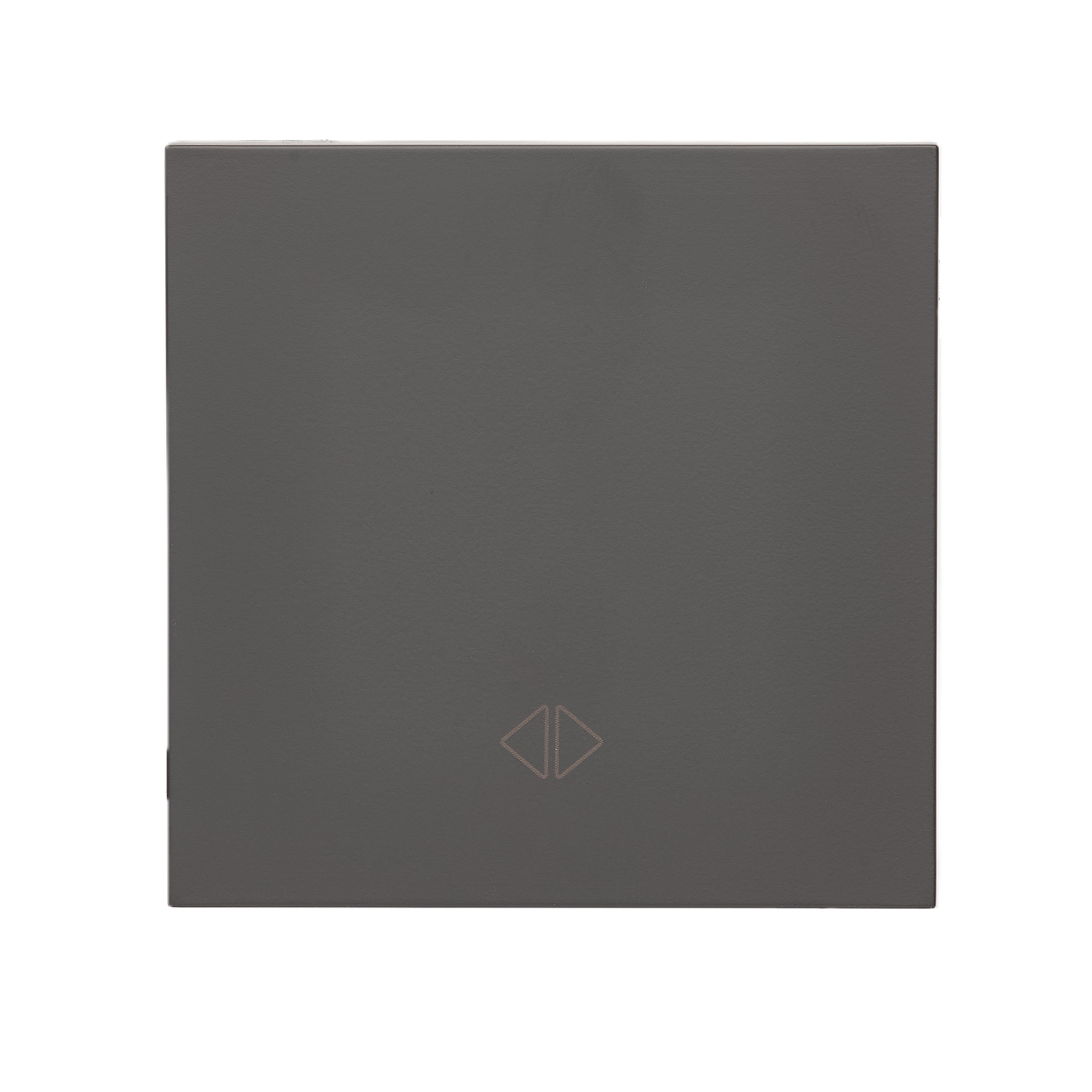 Front panel of the single-button cross switch, midnight gray