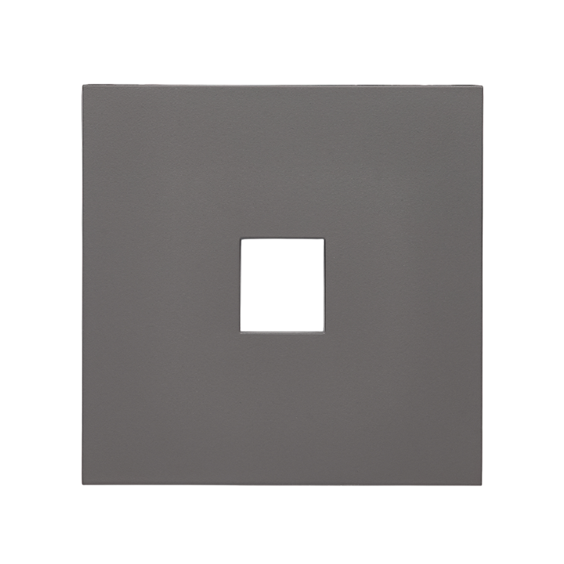 Front panel of a computer socket, midnight gray