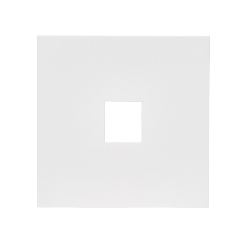 Front panel of a computer socket, matte white