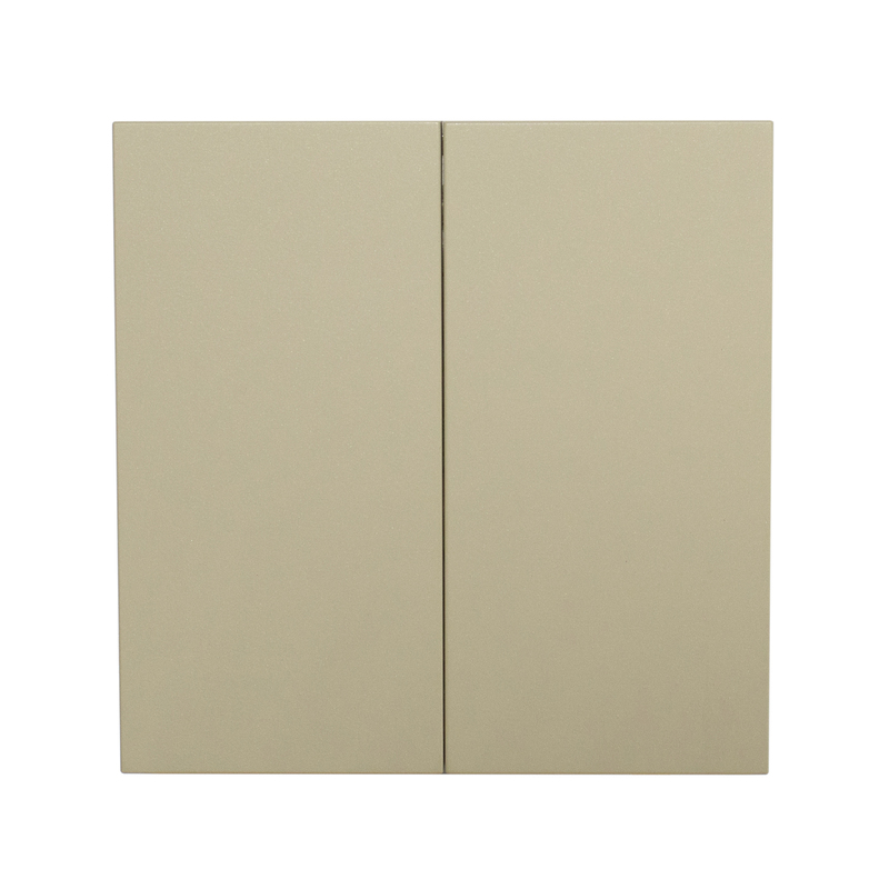 Фронтальна панель вимикача двоклавішного, тихий оливковий